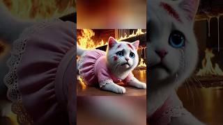 Big fire on kittens birthday shorts cat cute catlover kitten [upl. by Patrica]