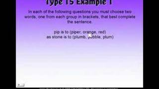 11 Plus Verbal Reasoning Type 15 [upl. by Eramat897]