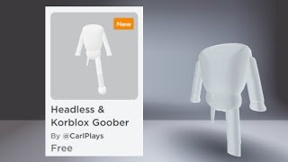 I MADE MY OWN FREE FAKE HEADLESS amp KORBLOX BUNDLE FOR EVERYONE😋 [upl. by Ynaoj]