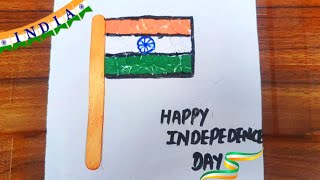 Tear amp Paste Activity For kids  National flag Drawing for Independence Day  15 August Drawing idea [upl. by Longo486]