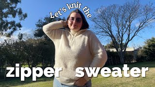 Lets knit the Zipper Sweater Light by PetiteKnit [upl. by Nelda]