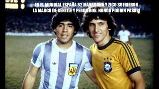 CLAUDIO GENTILE vs MARADONA ZICO Y TEOFILO CUBILLAS [upl. by Aivax146]