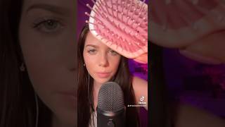 Brushing your hair ☺️ asmr randomtriggers asmrtriggers relax triggers asmrtingles relaxing [upl. by Haidabez]