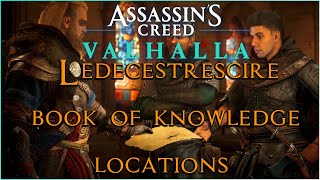 Ledecestrescire BOOK OF KNOWLEDGE LOCATIONS  Assassins Creed Valhalla Tips PC GAMEPLAY TIPS [upl. by Berl]