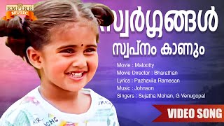 Swargangal Swapnangal Kaanum  Malootty Movie Song  Pazhavila Ramesan  Johnson [upl. by Wilde851]