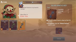 How to get Copper Bronze or Silver Santas keys to open Christmas Chest Westland survival Event [upl. by Nnainot]