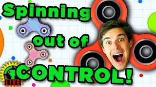 FIDGET SPINNER vs FIDGET SPINNER in Newest Agario Game [upl. by Smaj]