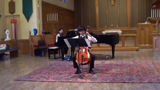 Evan Wu  Bernhard Romberg Sonata in E minor Op 38 No 1 [upl. by Luckin660]