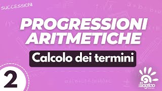 Progressioni aritmetiche  calcolo dei termini  2 [upl. by Oicnecserc178]