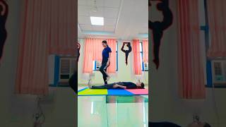 Yoga Poses for Two People 🧘 youtube fitness yoga motivation kajalshuklayoga [upl. by Aitas]