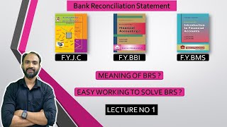 1 bank reconciliation statement class 11  FYBBI FYBMS  siraj shaikh [upl. by Dannica]