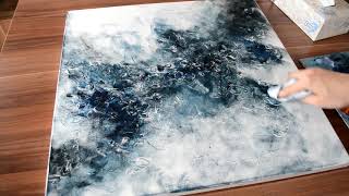 Easy Abstract Painting for Beginners Acrylic or Oil Painting  How to paint abstract [upl. by Garceau]