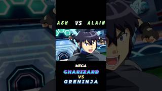 Ash Vs Alain  Mega Charizard Vs Greninja  ATTITUDE STATUS  shorts pokemon ytshorts [upl. by Anelys]