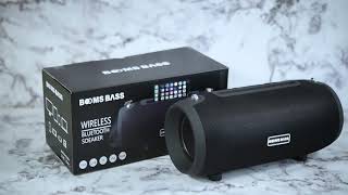 booms bass l9 portable wireless speaker بوم باس ال 9 سماعة صوتية بلوتوث [upl. by Yemaj244]