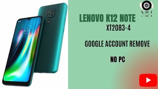 إزالة حساب جوجل Lenovo K12 Note XT20834 Google Account Remove Android 11 No PC [upl. by Anicart933]