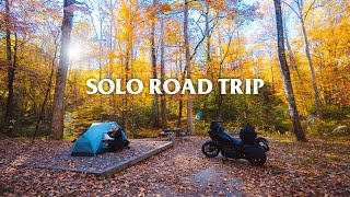 The Smoky Mountains on a HarleyDavidson  Solo Motorcycle Camping Trip [upl. by Atteuqahs]