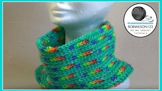 Easy Reversible Cowl Crochet Tutorial [upl. by Gavrilla]