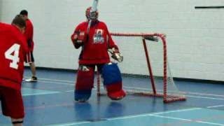 Ball Hockey Goalie Drills [upl. by Nemad]