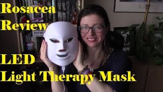 Review finally RubyLux LED Light Therapy Mask Used on Rosacea Treatment  Rosy JulieBC [upl. by Annahsar]