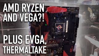 AMD Ryzen amp Vega Doom playable at 4K Ultra EVGA amp Thermaltake  CES 2017  Tek Syndicate [upl. by Suilenroc]