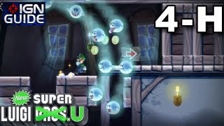 New Super Luigi U 3 Star Coin Walkthrough  Frosted Glacier Ghost House PeekaBoo Ghost House [upl. by Nnylyak]