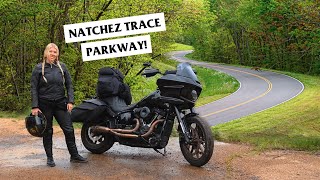 Riding the ENTIRE Natchez Trace Parkway in Two Days Solo Motorcycle Road Trip [upl. by Ahsemo460]