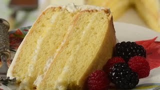 Simple Vanilla Cake Recipe Demonstration  Joyofbakingcom [upl. by Aidnic]