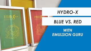 HydroX Blue amp HydroX Red Emulsion  Chromaline Screen Print Products [upl. by Utir]