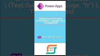 AI Language Translator in Power apps powerapps tutorial education viral [upl. by Korella]