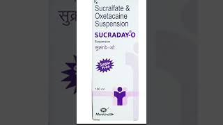 Sucralfate amp Oxetacaine Suspension Uses in Hindi  Sucraday  O Suspension [upl. by Eldrid979]