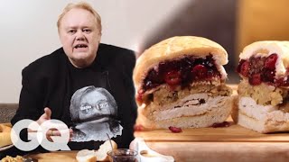 Louie Anderson Makes a Sour Cream amp Onion Chip Thanksgiving Sandwich  GQ [upl. by Hannej]