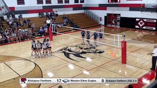 91224 Kickapoo vs Weston Varsity Volleyball [upl. by Oliy]