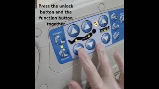 How to Unlock HillRom versacare hospital Bed controls hospitalbeds unlockfunction shorts [upl. by Gilroy93]