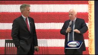 McCain joins Brown at town hallstyle event [upl. by Atniuq]