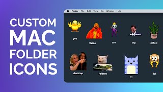 How to Make Custom Mac Folder Icons for your Desktop [upl. by Kaazi]