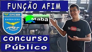 FUNÇÃO AFIM  EPCAR 20162017  questão resolvida [upl. by Airom]