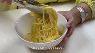 Salted Egg Pasta  Cooking Instructions [upl. by Eniamerej]