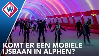 Plan voor mobiele ijsbaan in Alphen Regio is echt schaatsminded  OMROEP WEST [upl. by Aleciram]