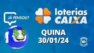 Resultado da Quina  Concurso nº 6354  30012024 [upl. by Eniledgam201]