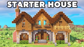 Minecraft Starter House Tutorial How to Build [upl. by Onaicilef883]