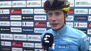 Jonas Vingegaard  Interview at the start  Stage 6  TirrenoAdriatico 2024 [upl. by Odnala]