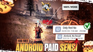 Revealing Android Paid Sensi For 2gb4gb6gb8gb RAM Device free  99 Auto Headshot  Free Fire [upl. by Notelrahc]