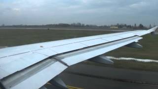 ✈Lufthansa Airbus A320200 silent takeoff at Bologna Airport [upl. by Einnos]