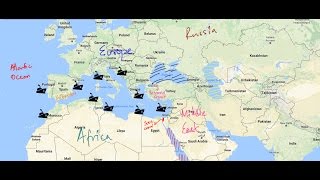 Countries and Trade Routes near Mediterranean Sea [upl. by Anwat]