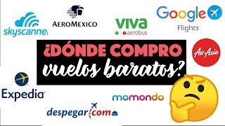 ¿Dónde compro mis vuelos de avión  Sitios web confiables [upl. by Nodyl]