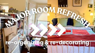 ROOM MAKEOVER  major room refresh organization and redecorating Bedroom and Home Office makeover [upl. by Itisahc]