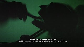 Visualization of Mercury vapors in UV light  Atomic absorption explained [upl. by Charlotte]