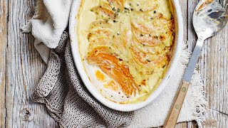 Recette  Gratin de butternut à la crème [upl. by Anwat]