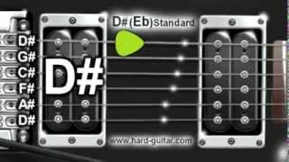 D Eb Standard Guitar Tuner D G C F A D Tuning [upl. by Mccully610]