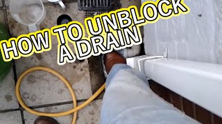 HOW TO UNBLOCK A DRAIN WITHOUT SPENDING MONEY [upl. by Fritts]